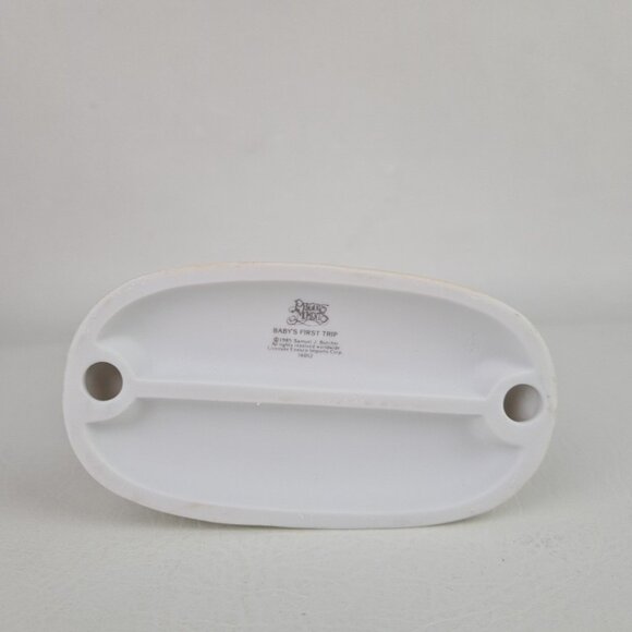 Precious Moments 16012 "Baby First Trip" Porcelain Figurine Vintage Retired - Picture 5 of 6